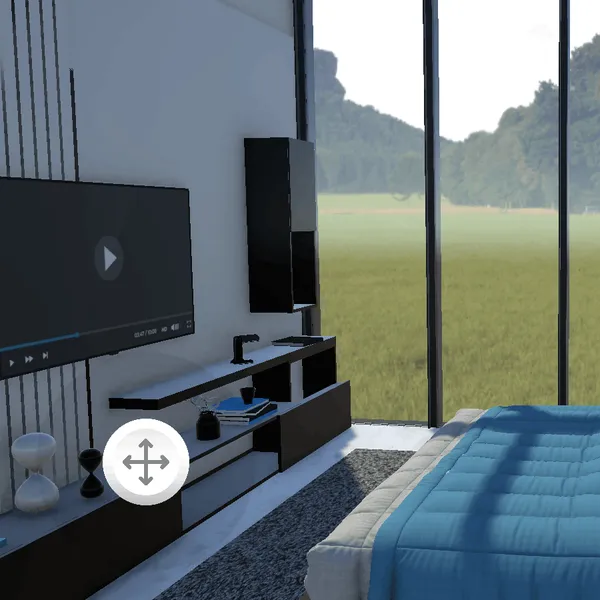 Modern living room render — Viraverse Studio